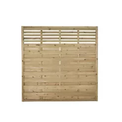 Forest Kyoto Slatted Top Fence Panels 6 x 6' Pack of 10