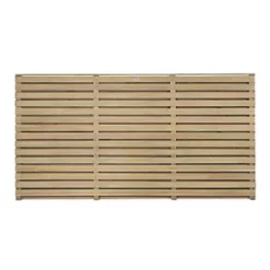 Forest Double-Slatted Fence Panels 6 x 3' Pack of 5