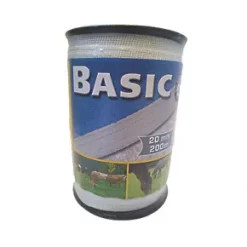 Stockshop Electric Fence Polytape White 20mm x 200m