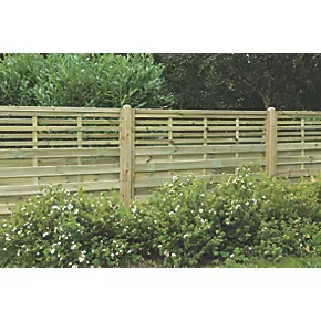 Forest Kyoto Slatted Top Fence Panels 6 x 4' Pack of 8 - Image 3