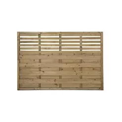 Forest Kyoto Slatted Top Fence Panels 6 x 4' Pack of 8
