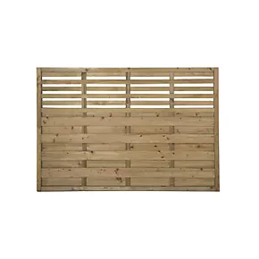 Forest Kyoto Slatted Top Fence Panels 6 x 4' Pack of 8