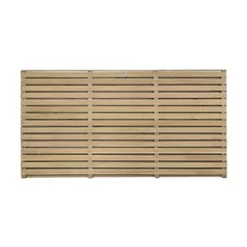 Forest Double-Slatted Fence Panels 6 x 3' Pack of 4