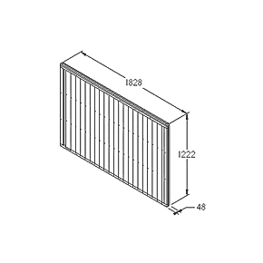 Forest Closeboard Fence Panels 6 x 4' Pack of 5 - Image 4