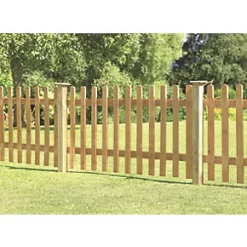 Forest Pale Picket Fence Panels 6 x 3' Pack of 8