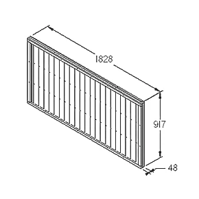 Forest Closeboard Fence Panels 6 x 3' Pack of 9 - Image 4