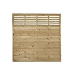 Forest Kyoto Slatted Top Fence Panels 6 x 6' Pack of 7