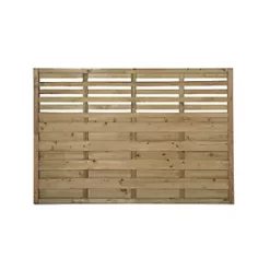 Forest Kyoto Slatted Top Fence Panels 6 x 4' Pack of 5