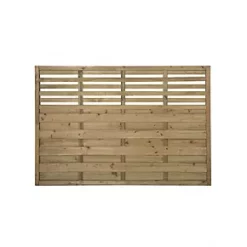 Forest Kyoto Slatted Top Fence Panels 6 x 4' Pack of 7