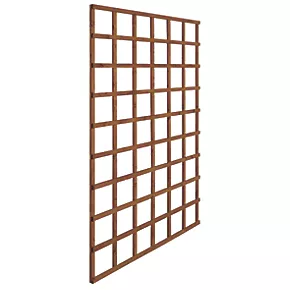 Forest Softwood Rectangular Trellis 4 x 6' 3 Pack - Image 2