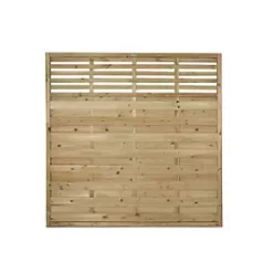 Forest Kyoto Slatted Top Fence Panels 6 x 6' Pack of 3