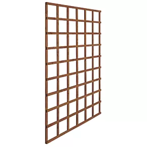 Forest Softwood Rectangular Trellis 4 x 6' 4 Pack - Image 2