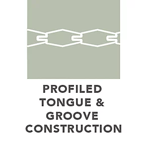 Forest Decibel Vertical Tongue & Groove Noise Reduction Fence Panels 6 x 6' Pack of 3 - Image 4