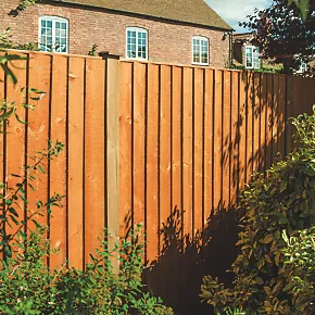Rowlinson Vertical Board Feather Edge Fence Panels 1.8 x 1.2m Pack of 3