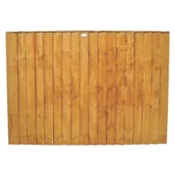 Forest Feather Edge Fence Panels 6 x 3' Pack of 4