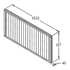 Forest Closeboard Fence Panels 6 x 3' Pack of 6 - Image 4