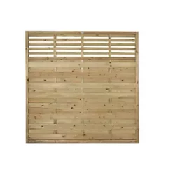 Forest Kyoto Slatted Top Fence Panels 6 x 6' Pack of 9